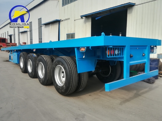 4 оси 12 единиц 40FT 45FT 20ft Drop Flatbed Container Полуприцеп для ценных грузов