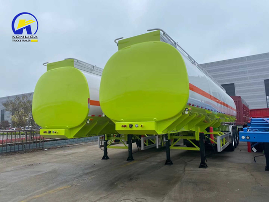 3 оси 42cbm Белый и зеленый цвет Фул танк полуприцеп с 12500 * 2500 * 1650 мм Размер