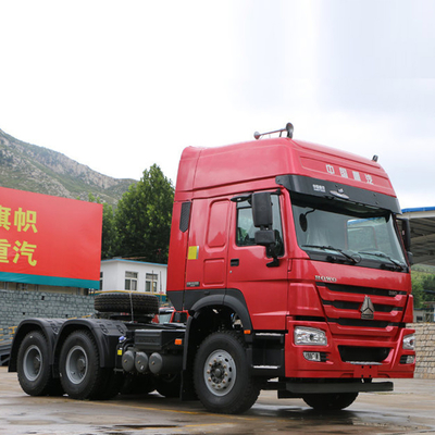 Дизельный Sinotruck HOWO 371HP 375HP Главный трактор 6X4 Тяжелый грузовик с передней осью 9 тонн