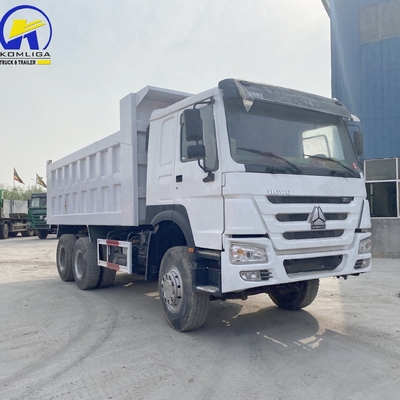 6X4 Использованный Sinotruk HOWO Дэмп-Трак / Tipper 371HP 375HP с одной спальной кабиной и кондиционером