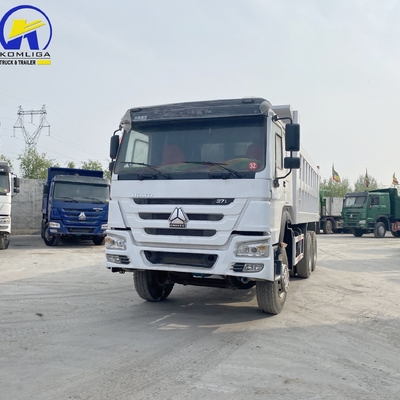 6X4 Использованный Sinotruk HOWO Дэмп-Трак / Tipper 371HP 375HP с одной спальной кабиной и кондиционером