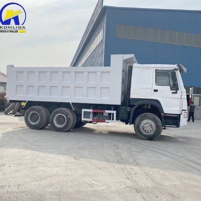 6X4 Использованный Sinotruk HOWO Дэмп-Трак / Tipper 371HP 375HP с одной спальной кабиной и кондиционером