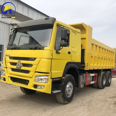 6X4 371HP Sinotruck HOWO Dump Truck с конструкцией радиальных шин и двигателем большой мощности