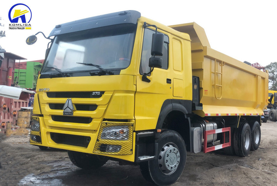 6X4 371HP Sinotruck HOWO Dump Truck с конструкцией радиальных шин и двигателем большой мощности