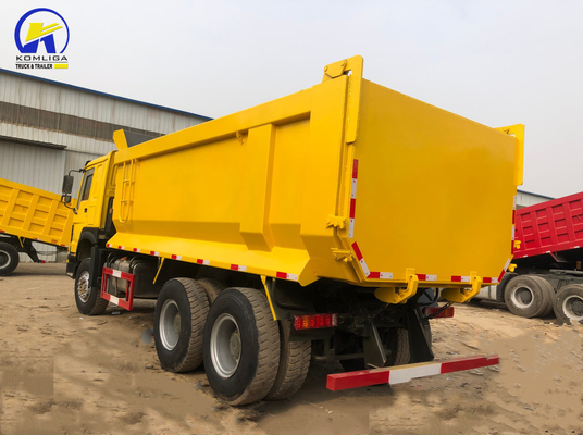6X4 371HP Sinotruck HOWO Dump Truck с конструкцией радиальных шин и двигателем большой мощности