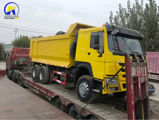 Использованный HOWO 6X4 Дамп-Трак 375 л.с. Левосторонний привод Добывающий грузовик с двигателем D12.42