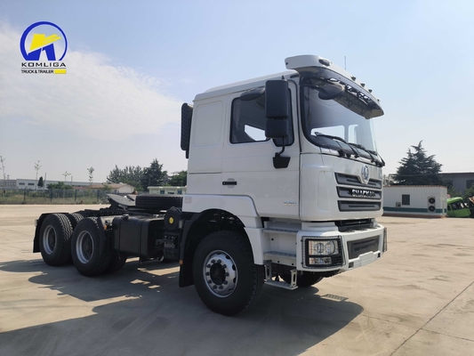6X4 Shacman Трактор грузовик голова с человеком 16 тонн задней оси и 400 л алюминиевого нефтетанкера
