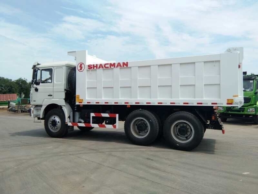Подержанный Shacman Heavy Duty 6X4 Tipper Truck с передним подъемным стилем Желтый цвет