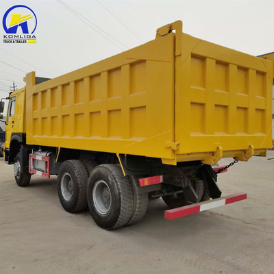 Использованный Sinotruk HOWO 375HP Дэмп-Трак с высокой мощностью 351-450 лошадиных сил в хорошем состоянии