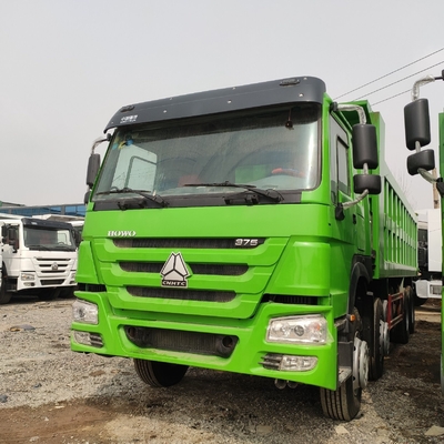 Стандарт выбросов Евро 2 Использованный Sinotruk HOWO 375HP Дэмпинг с радиальными шинами 1200r20
