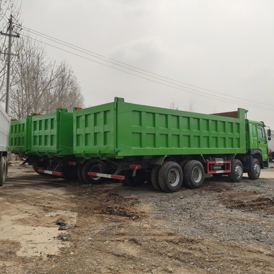 Стандарт выбросов Евро 2 Использованный Sinotruk HOWO 375HP Дэмпинг с радиальными шинами 1200r20