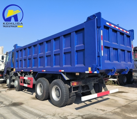 Передний подъемный стиль Sinotruk HOWO 8X4 Дамп-грузовик с большой вместимостью и желтым демпингом