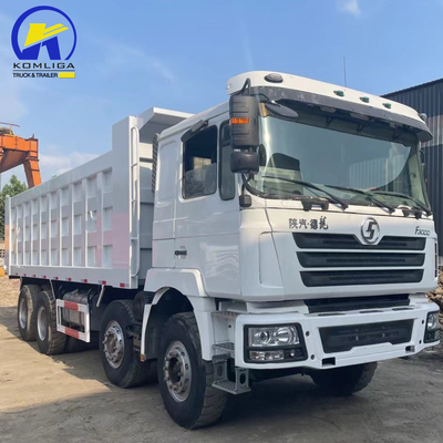 Использованная шина 8X4 Shacman Dump Truck Сертификация GCC 16tons Грузоподъемность Задняя ось