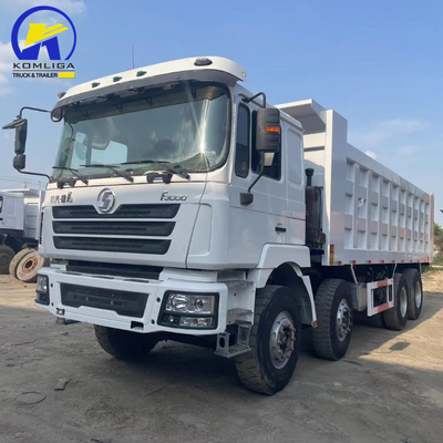 Использованная шина 8X4 Shacman Dump Truck Сертификация GCC 16tons Грузоподъемность Задняя ось