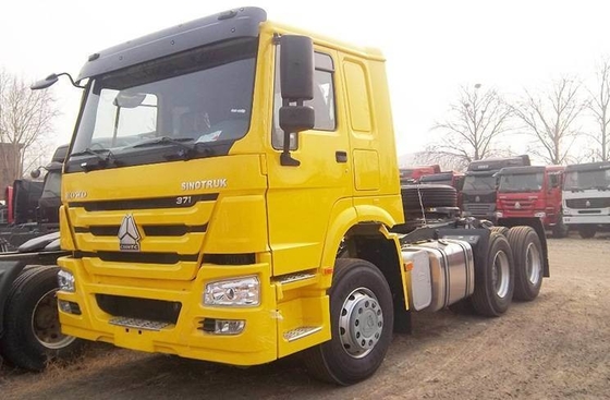 Дизайн радиальной шины 371 л. с. Использованный Sinotruk HOWO 6*4 тракторный грузовик с 9 тонной передней осью