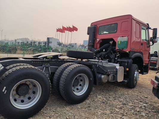 Sinotruk HOWO 6X4 тракторный грузовик с 10-колесным прицепом и двигателем D12.42-20