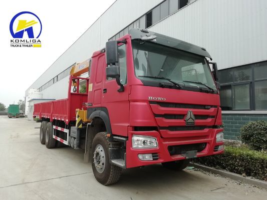 300 л топливный танкер Sinotruck HOWO 6X4 грузовик монтированный 12тонный 16тонный кран для строительства