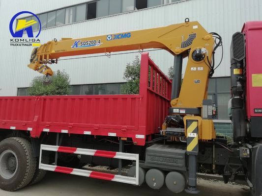 300 л топливный танкер Sinotruck HOWO 6X4 грузовик монтированный 12тонный 16тонный кран для строительства