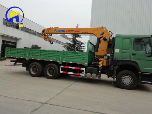 300 л топливный танкер Sinotruck HOWO 6X4 грузовик монтированный 12тонный 16тонный кран для строительства