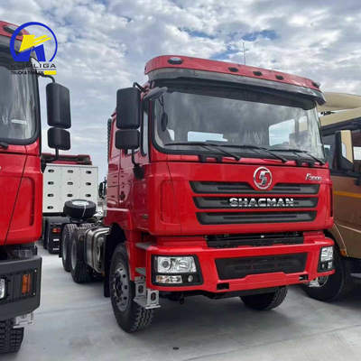 Передняя ось 9 тонн грузоподъемность использованный Shacman F3000 6X4 дизельный премьер-двигатель тракторный грузовик