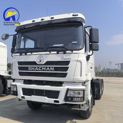 Передняя ось 9 тонн грузоподъемность использованный Shacman F3000 6X4 дизельный премьер-двигатель тракторный грузовик