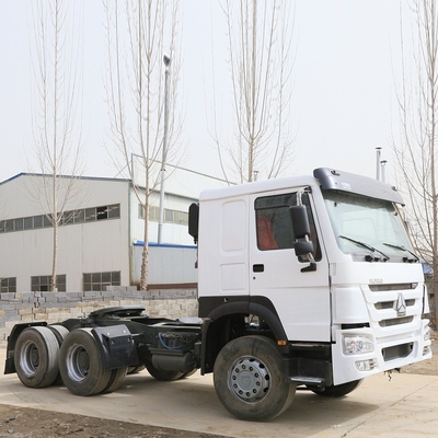 Использованный Sinotruk HOWO 6X4 10wheel 375HP Белый трактор грузовик голова с индивидуальным запросом