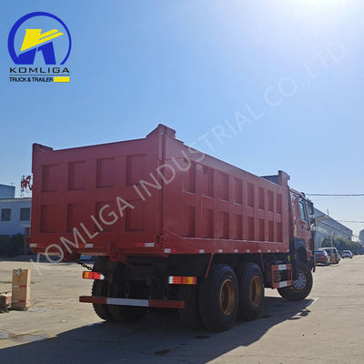 Подержанный Sinotruck класса HOWO Дэмп-Трик с передней подъемной и 375 л.с. в хорошем состоянии