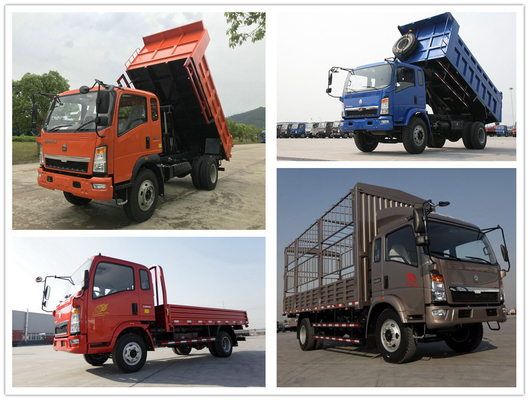 Тип ручной трансмиссии Sinotruk HOWO Mini 4X2 Легкий грузовик 5-10t с конструкцией безтрубных шин