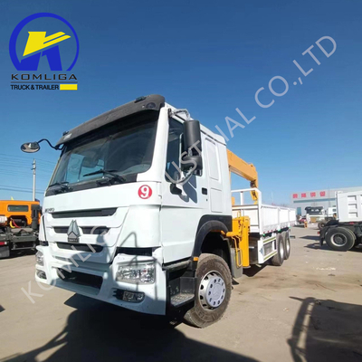 Подержанный грузовик Sinotruk 6X4 HOWO с монтированным краном в хорошем состоянии и по доступной цене