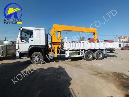 Подержанный грузовик Sinotruk 6X4 HOWO с монтированным краном в хорошем состоянии и по доступной цене