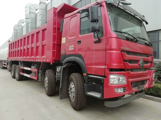 Подержанный Sinotruk 8X4 12 колес HOWO Tipper Подержанный мусоровоз с одним спальником и кондиционером