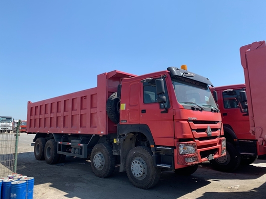 Подержанный Sinotruk 8X4 12 колес HOWO Tipper Подержанный мусоровоз с одним спальником и кондиционером