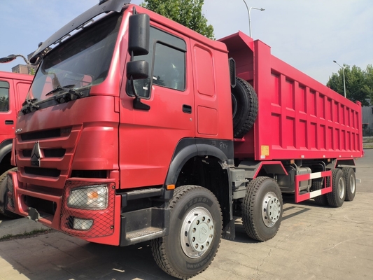Подержанный Sinotruk 8X4 12 колес HOWO Tipper Подержанный мусоровоз с одним спальником и кондиционером