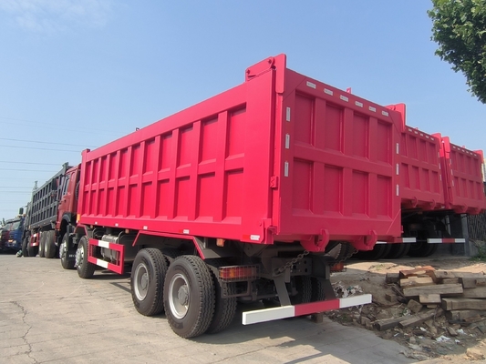 Подержанный Sinotruk 8X4 12 колес HOWO Tipper Подержанный мусоровоз с одним спальником и кондиционером