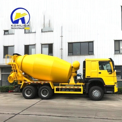 8560X2496X3800mm Использованный HOWO 6cbm 8cbm 9cbm Самозагружающийся бетонный смеситель с насосом
