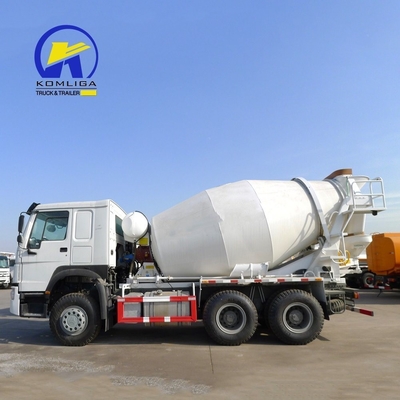 8560X2496X3800mm Использованный HOWO 6cbm 8cbm 9cbm Самозагружающийся бетонный смеситель с насосом