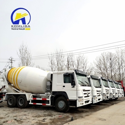 8560X2496X3800mm Использованный HOWO 6cbm 8cbm 9cbm Самозагружающийся бетонный смеситель с насосом