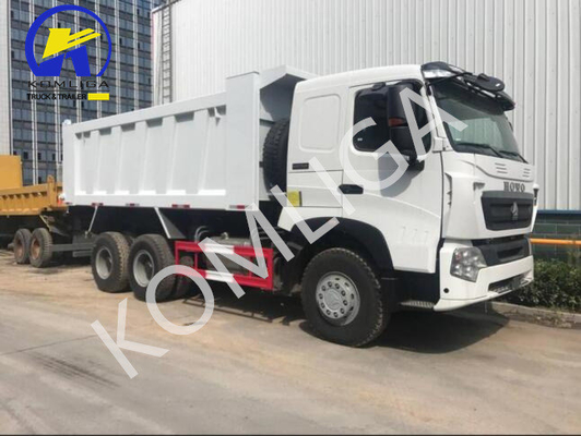 Использованный Sinotruck HOWO 6X4 371HP Свертоход с передней осью 9тонной грузоподъемностью