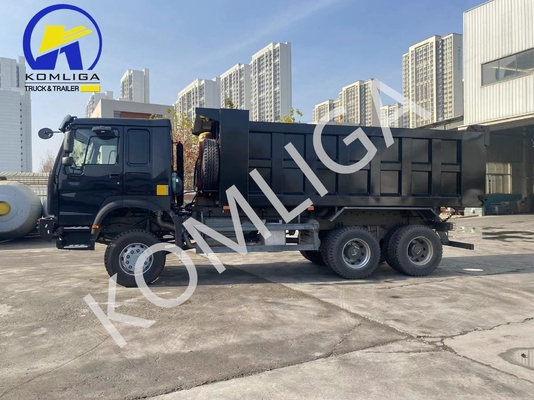Использованный Sinotruck HOWO 6X4 371HP Свертоход с передней осью 9тонной грузоподъемностью