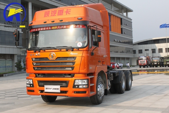 Желтый Shacman F3000 6X4 10 колесный полуприцеп Главный двигатель Подержанный трактор