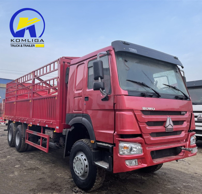 Sinotruck HOWO Подержанный 6X4 10 колесный Фенсинг прицепный грузовик Долли Полная боковая стенка Контейнерный грузовик
