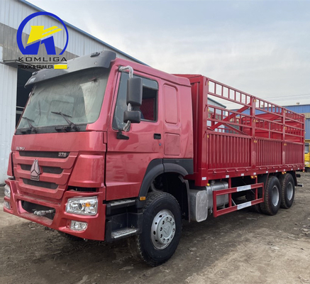 Sinotruck HOWO Подержанный 6X4 10 колесный Фенсинг прицепный грузовик Долли Полная боковая стенка Контейнерный грузовик