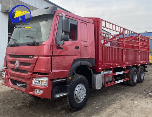 Sinotruck HOWO Подержанный 6X4 10 колесный Фенсинг прицепный грузовик Долли Полная боковая стенка Контейнерный грузовик
