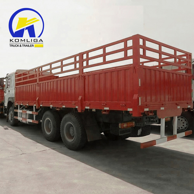 Sinotruck HOWO Подержанный 6X4 10 колесный Фенсинг прицепный грузовик Долли Полная боковая стенка Контейнерный грузовик