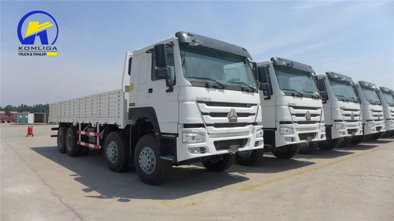Sinotruk Sinotruck HOWO Hohan 8*4 Sidewall Drop Flatbed Van с полным прицепом