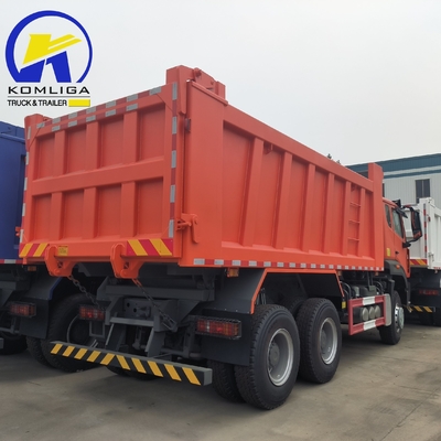 Подержанный Sinotruk HOWO Дамп-Трак 10 колес 3 оси 6X4 Низкий пробег Тяжелая работа 8500 * 2500 * 3400 мм