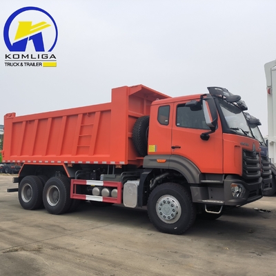 Подержанный Sinotruk HOWO Дамп-Трак 10 колес 3 оси 6X4 Низкий пробег Тяжелая работа 8500 * 2500 * 3400 мм