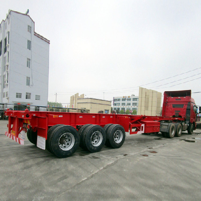 Сертификат ISO9001 3 оси 40FT скелет контейнерный грузовик прицеп для универсального груза