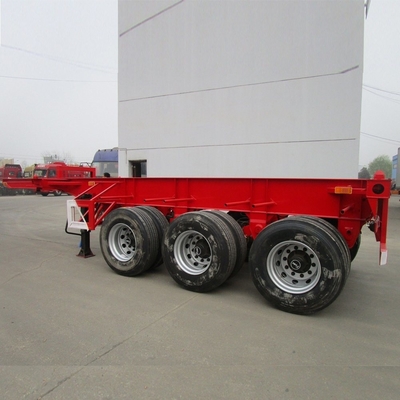12500x2500x1650mm 3 оси 40 FT плоскоподвижный контейнерный полуприцеп с сертификацией ISO9001
