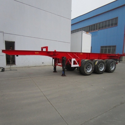 12500x2500x1650mm 3 оси 40 FT плоскоподвижный контейнерный полуприцеп с сертификацией ISO9001